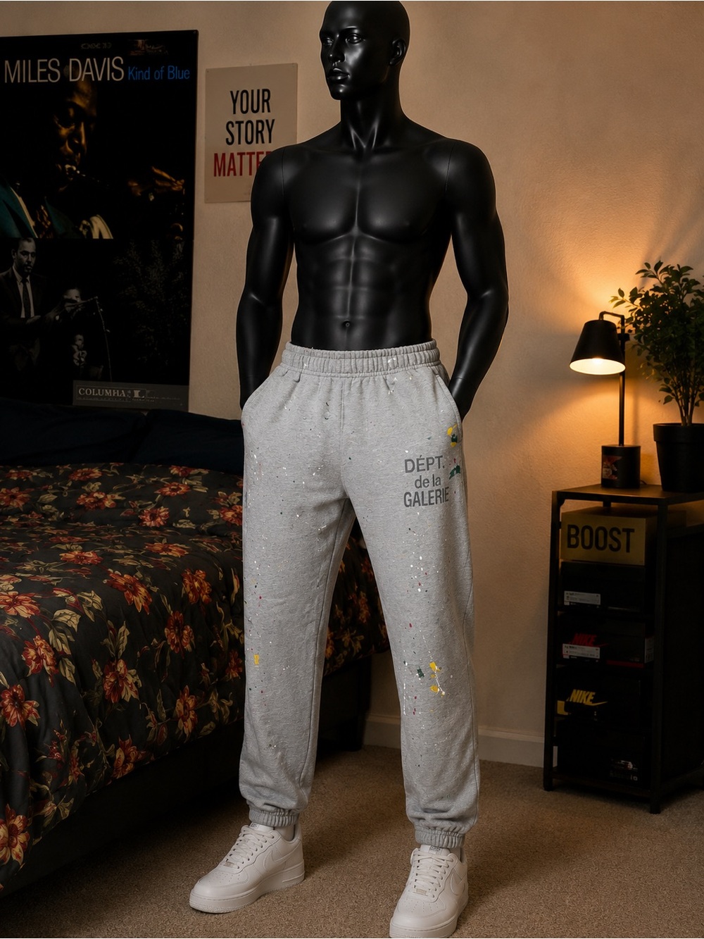 Gallery Department Gray Paint-Splatter Sweatpants - Men's